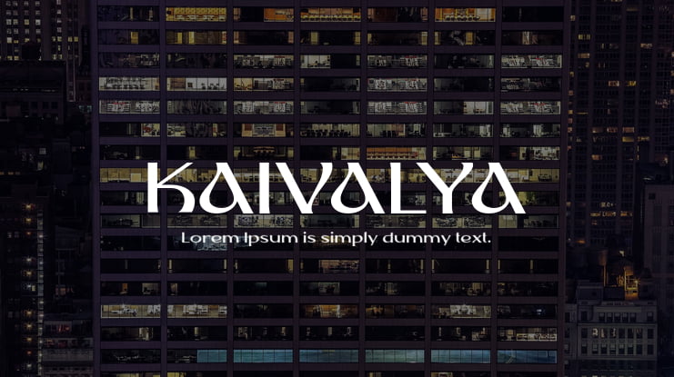 KAIVALYA Font