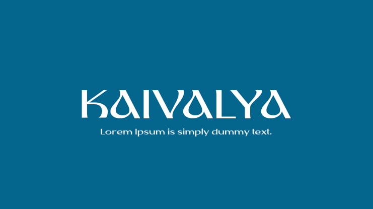KAIVALYA Font