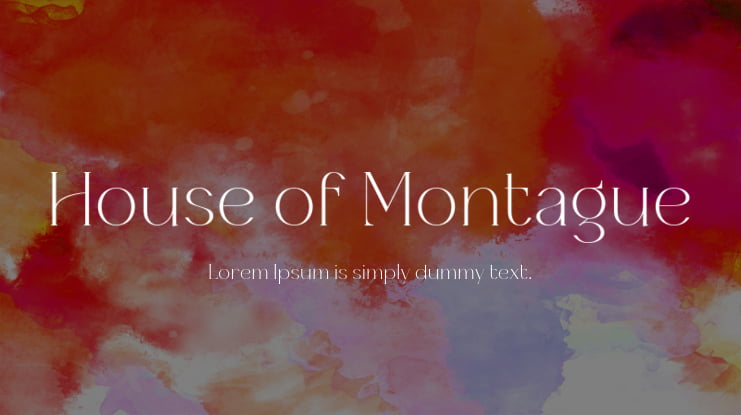 House of Montague Font