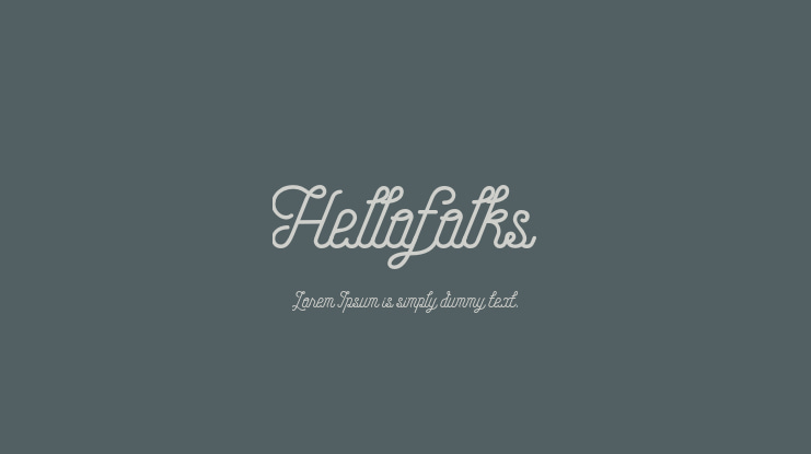 Hellofolks Font