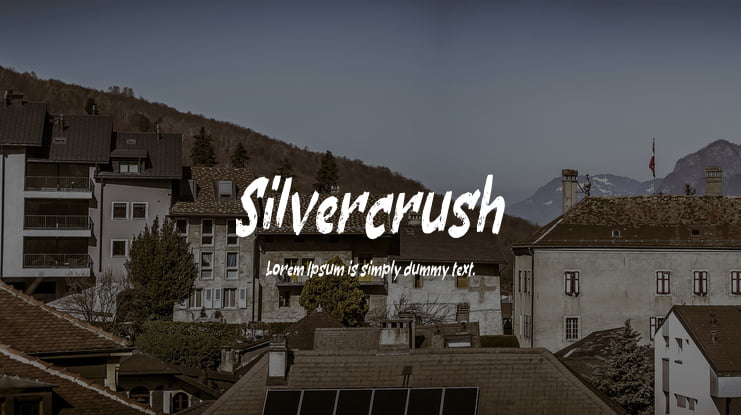 Silvercrush Font