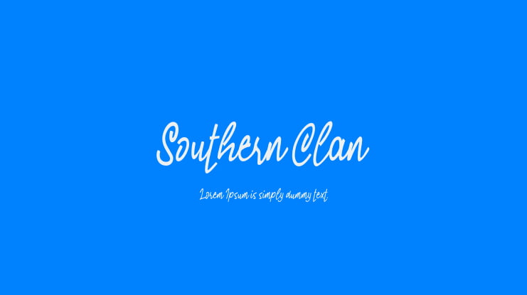 Southern Clan Font