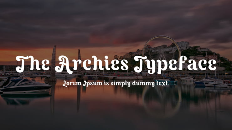 The Archies Typeface Font