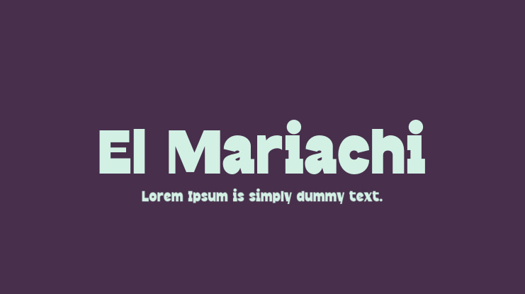 El Mariachi Font