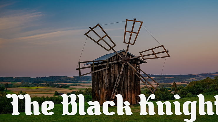 The Black Knight Font
