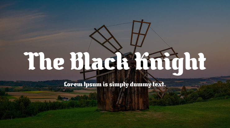 The Black Knight Font