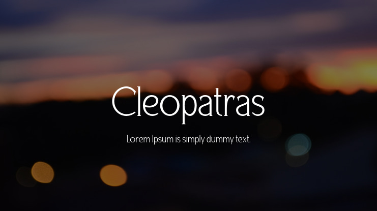 Cleopatras Font