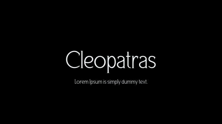 Cleopatras Font