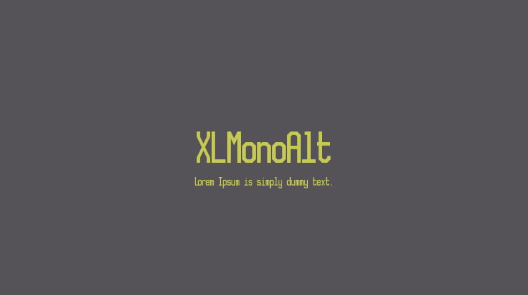 XLMonoAlt Font