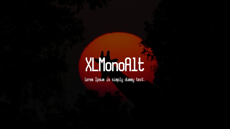 XLMonoAlt Font