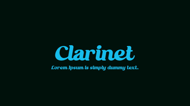 Clarinet Font