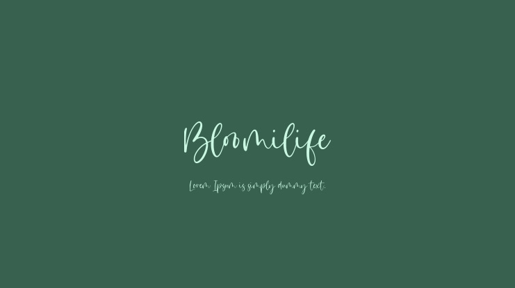 Bloomilife Font