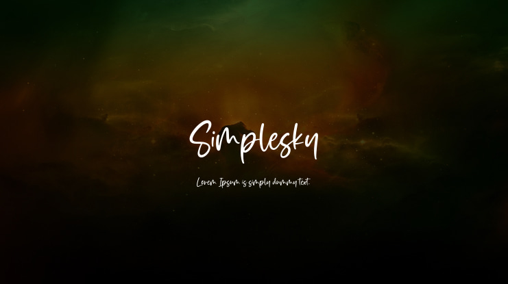 Simplesky Font