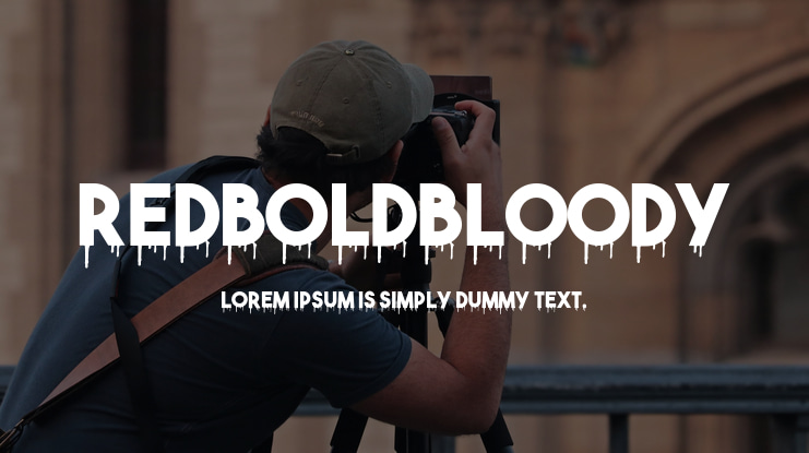 RedBoldBloody Font Family