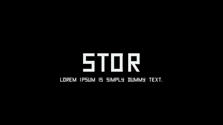 STOR Font