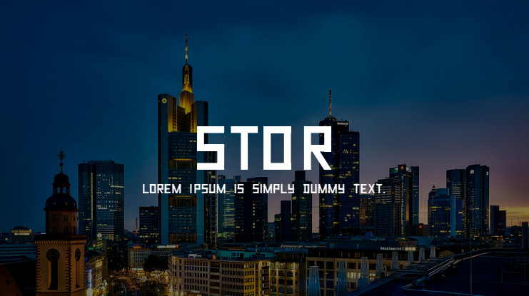 STOR Font