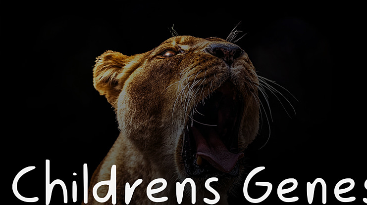 Childrens Genes Font