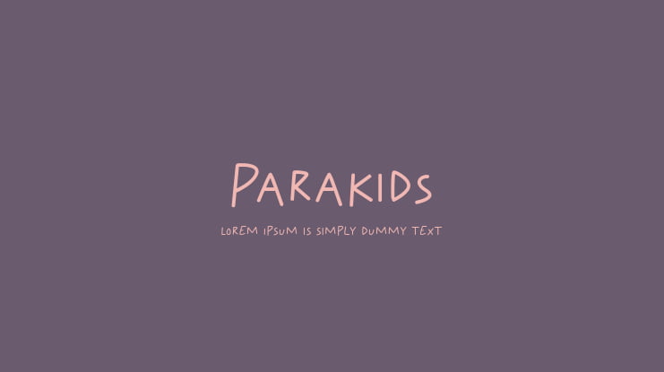 Parakids Font