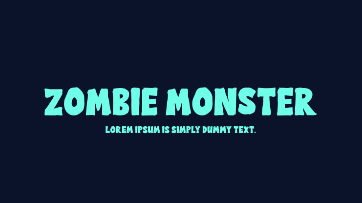 Zombie Monster Font