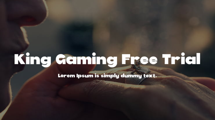 King Gaming Free Trial Font