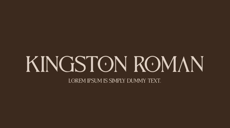 Kingston Roman Font