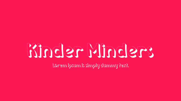 Kinder Minders Font
