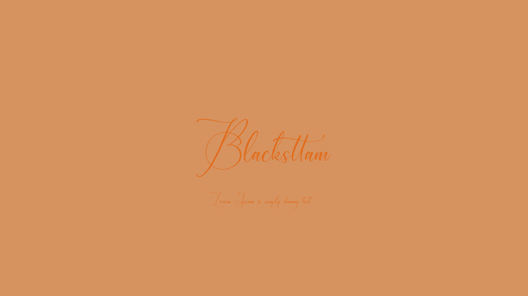 Blacksttam Font