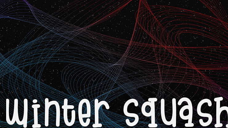 winter squash Font