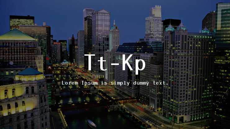 Tt-Kp Font Family