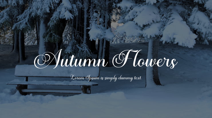Autumn Flowers Font