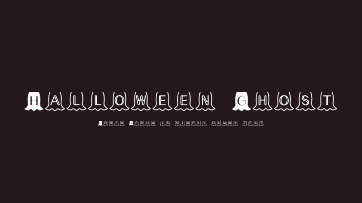 Halloween Ghost Font