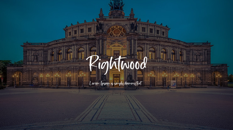 Rightwood Font