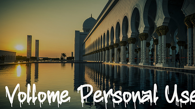 Vollome Personal Use Font