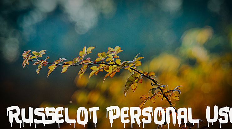Russelot Personal Use Font