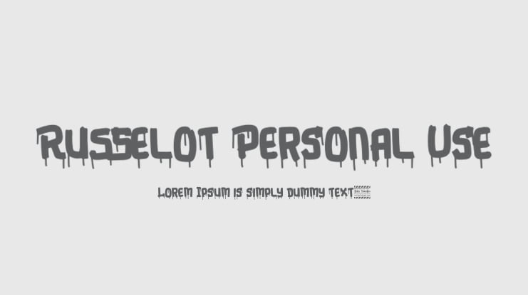Russelot Personal Use Font