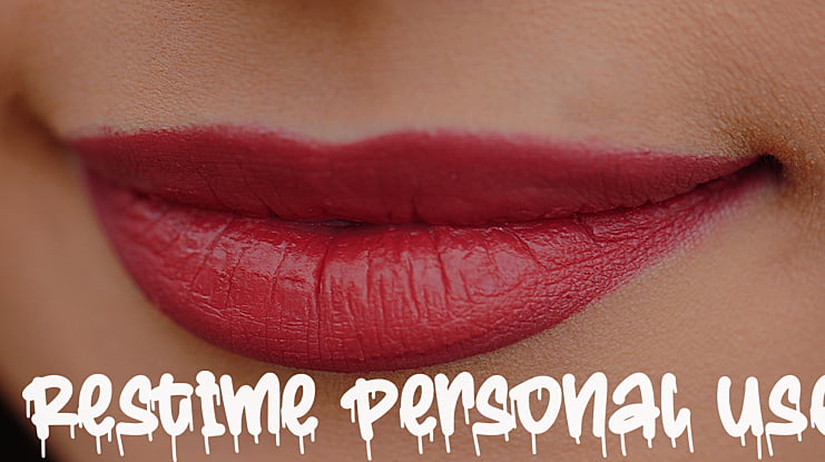 Restime Personal Use Font