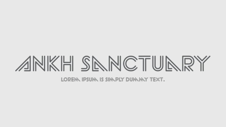 Ankh Sanctuary Font