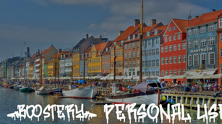 Boostery Personal Use Font