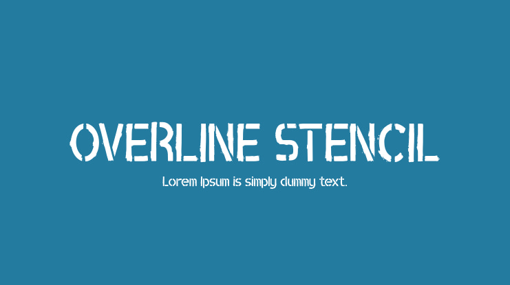 OVERLINE STENCIL Font