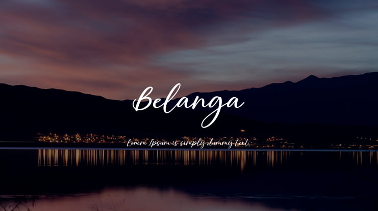 Belanga Font