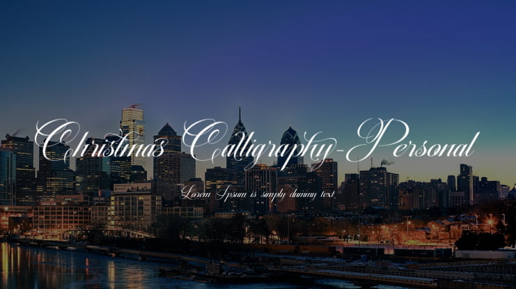 Christmas Calligraphy-Personal Font
