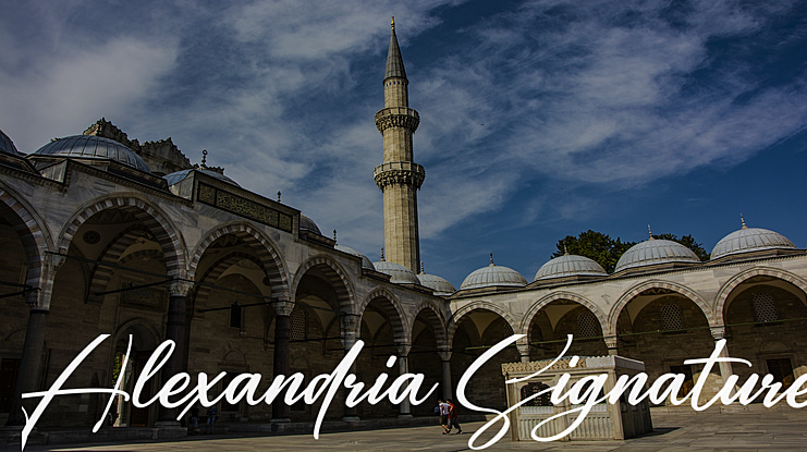 Alexandria Signature Font