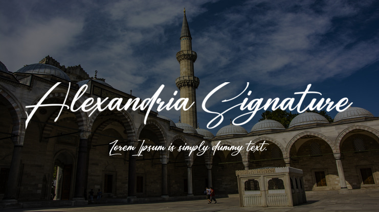 Alexandria Signature Font