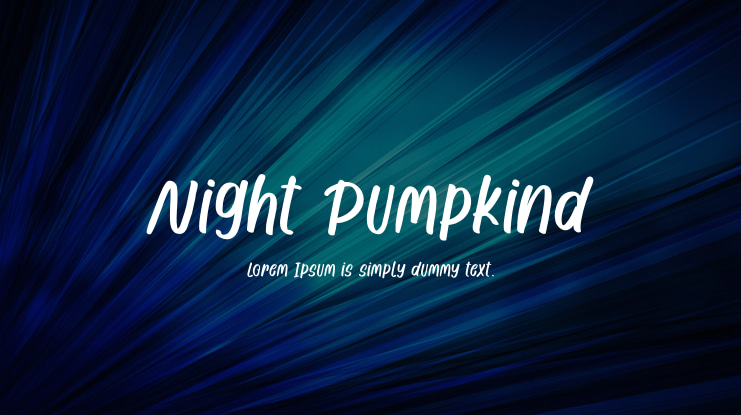 Night Pumpkind Font
