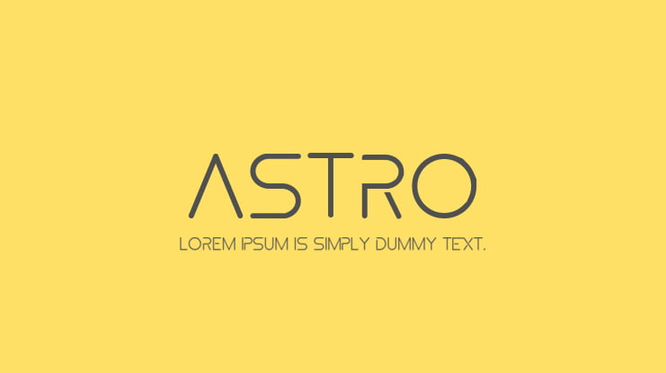 ASTRO Font