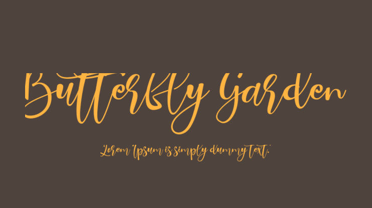 Butterfly Garden Font