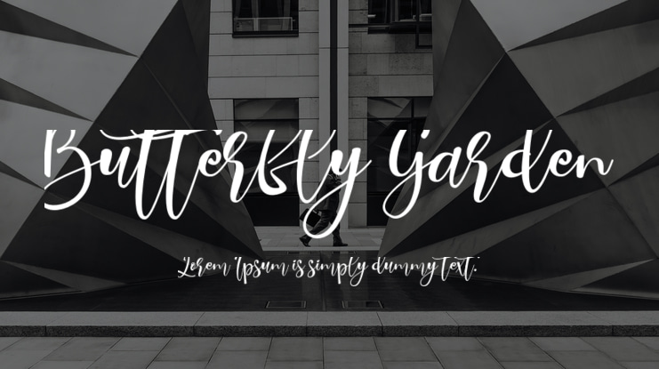 Butterfly Garden Font