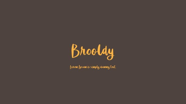 Brooldy Font