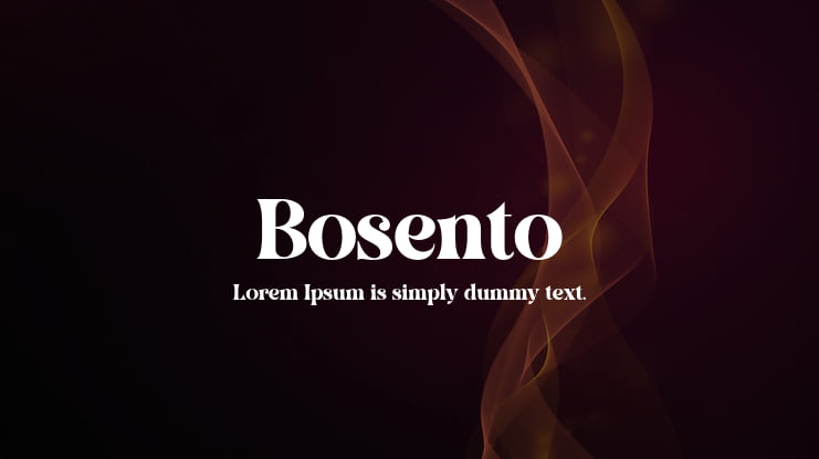 Bosento Font