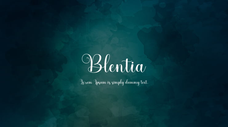 Blentia Font